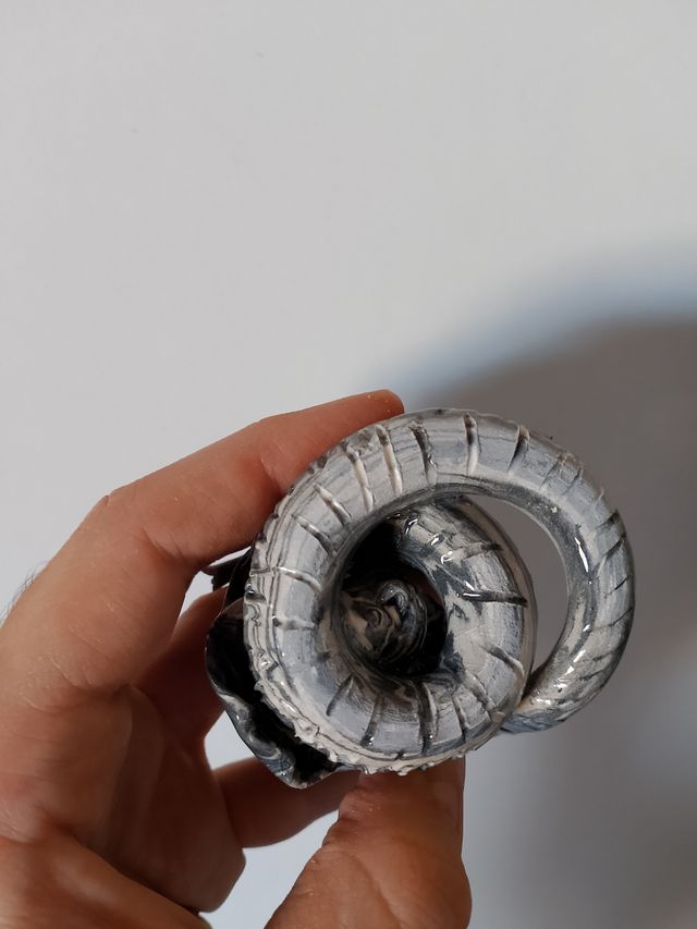 Sculture Ceramica Serpente Rosa