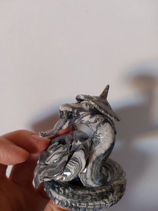 Sculture Ceramica Serpente Rosa