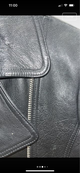 Chaqueta piel OSBIRA negra
