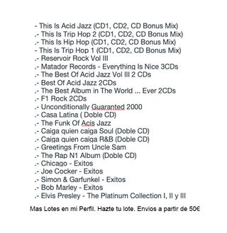 Lote T de 30 CDs Recopilaciones