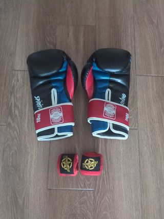 Guantes boxeo El Bronx + vendas