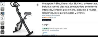Bicicleta estática Ultrasport plegable