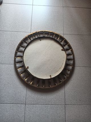 Espejo vintage dorado Ø55cm