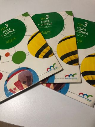 Libros Física y Química 3 ESO los 3 12€