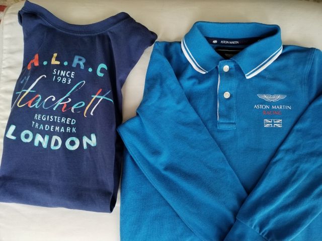 Lote 2 prendas niño: Polo Aston Martin Hackett
