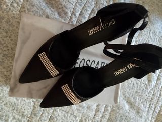 Scarpe Chiara Foscari nere con strass