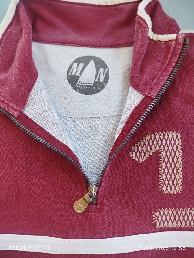 Felpa Sailmakers Murphy rossa