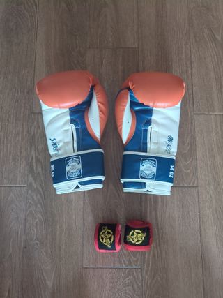 Guantes boxeo El Bronx + vendas