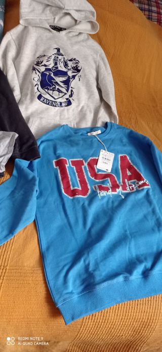 Sudaderas grises y azul marino