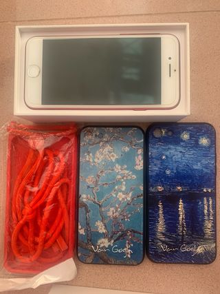 iPhone 7 rosso (128 GB) - in buone condizioni.