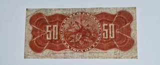 50 Centavos 1896 Isla de Cuba serie 1563 Plata