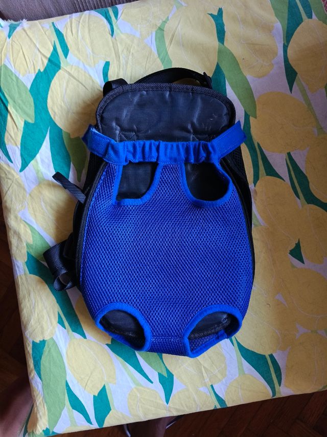 Cangurera Gato - Perro Azul y Negro
Talla L  Gato