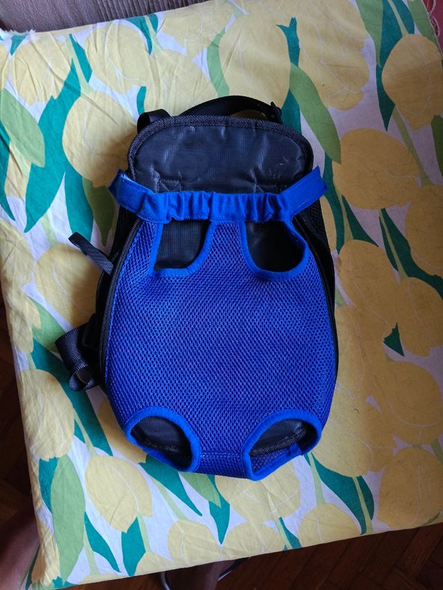 Cangurera Gato - Perro Azul y Negro
Talla L  Gato