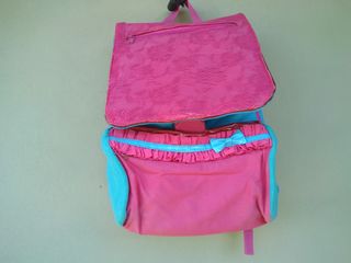 Zaino bimba rosa e azzurro