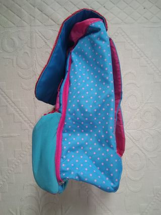 Zaino bimba rosa e azzurro
