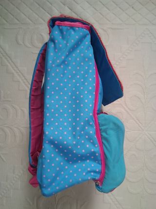 Zaino bimba rosa e azzurro