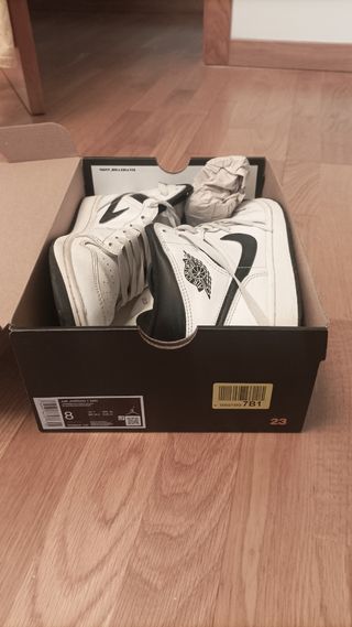 Zapatillas originales Nike Air Jordan 1 Mid blanca