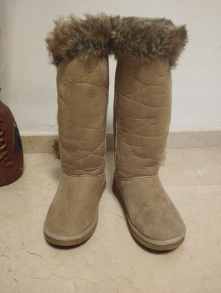 Botas borreguillo marrón