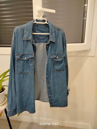 Camisa vaquera unisex azul