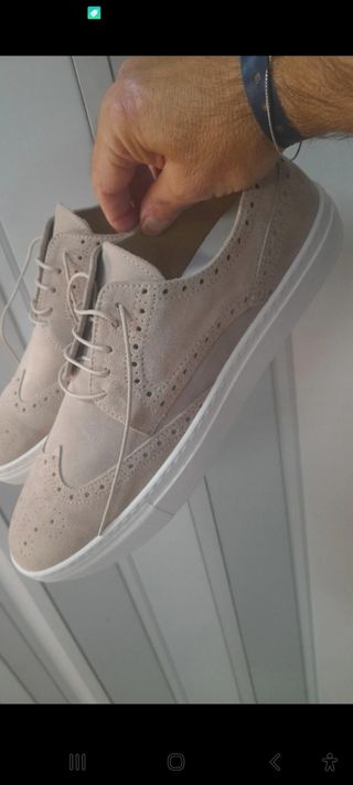 Scarpe classiche  sportive Inglesine N44 Pell beig