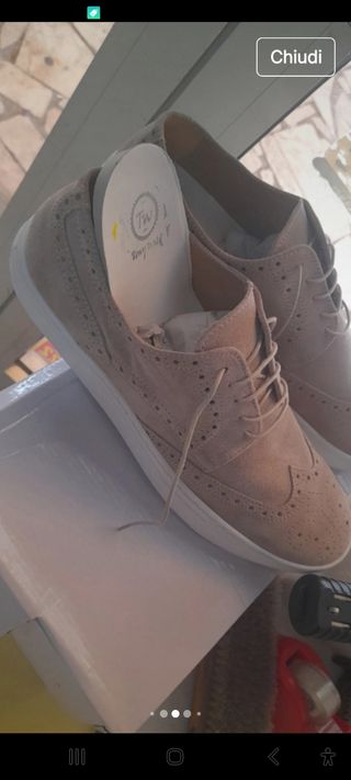 Scarpe classiche  sportive Inglesine N44 Pell beig