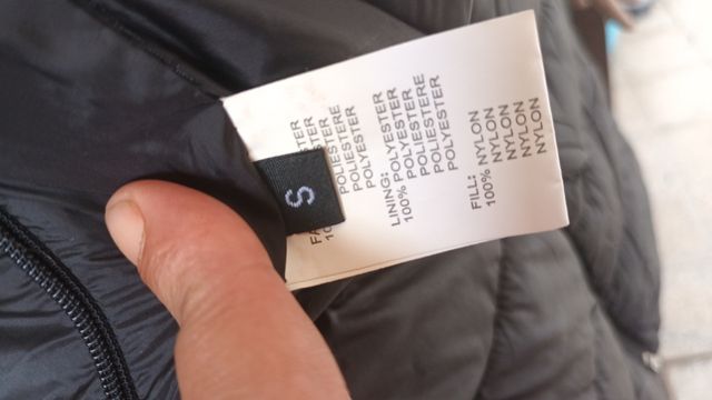 Piumino nero donna tg S