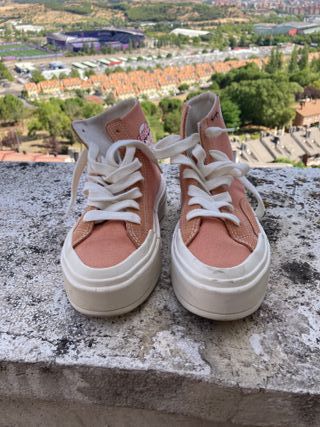 Zapatillas Converse plataforma rosa