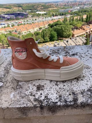 Zapatillas Converse plataforma rosa