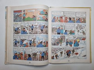 Tintin en el Tibet - Hergé - Lomo de Tela