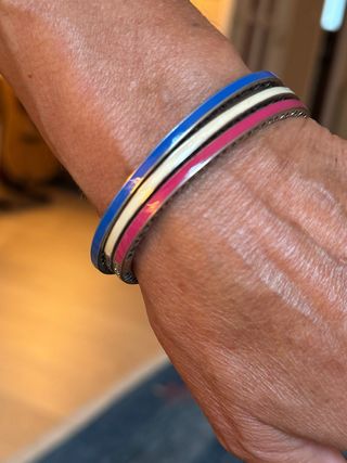 Pulseras Pandora | Azul, blanca y Rosa