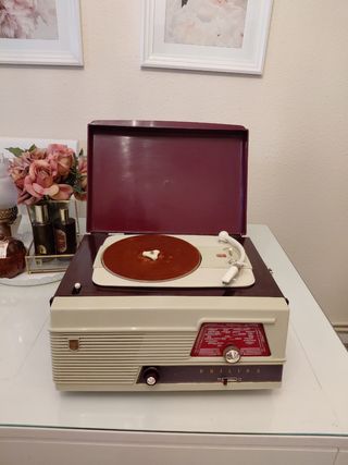 Radio Philips años 50 valvulas - Tocadiscos