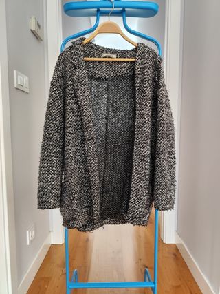 Chaquetón Pull&Bear negro-gris