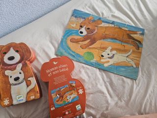 Puzzle Djeco Perros - 12 piezas