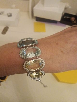 Bracciale Swarovski multicolor argento