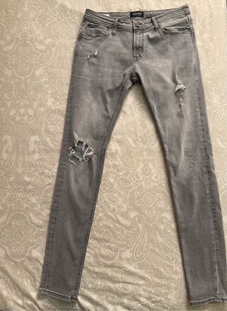 (2 Vaqueros) Jack & Jones negro y gris 