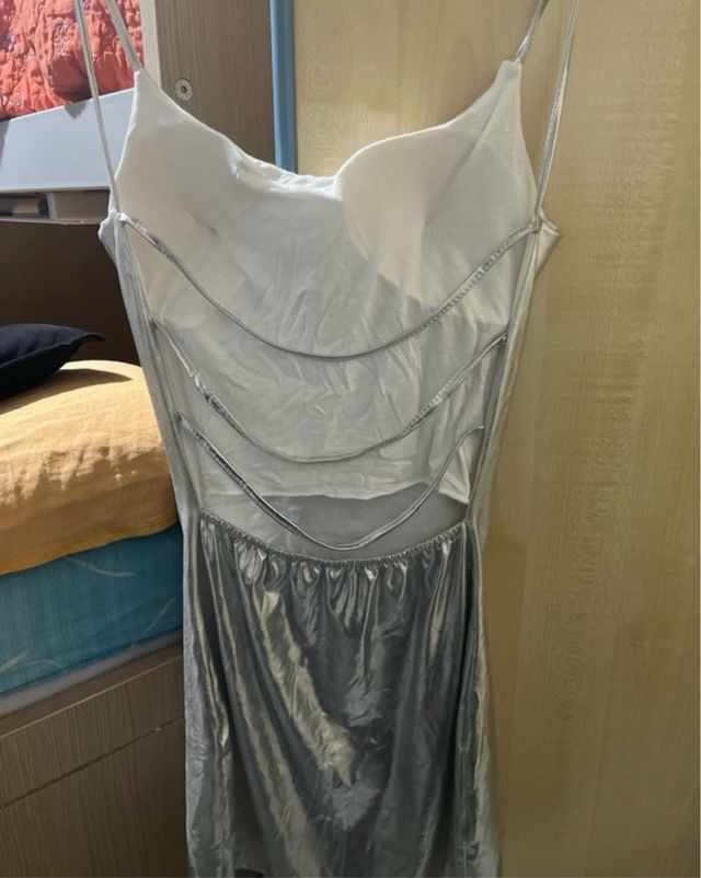 Miniabito argento - Sara Moda