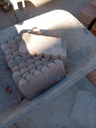 Ladrillos de barro para cornisa zig-zag: 11 unidad