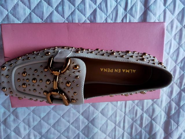 Alma en Pena - Scarpe beige e oro