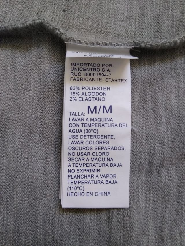 (Talla M) OSCAR DE LA RENTA Jersey Gris