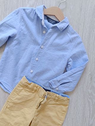 Camisa azul bebe 