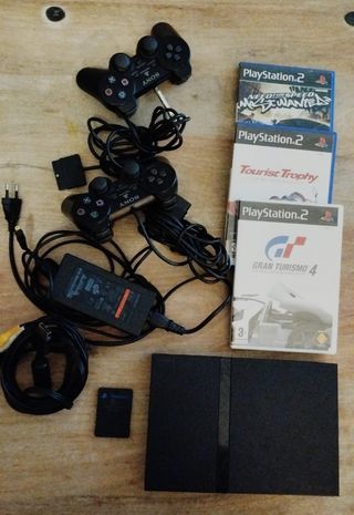 PS2 (PlayStation 2) + 3 juegos