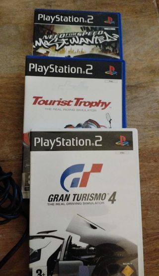 PS2 (PlayStation 2) + 3 juegos