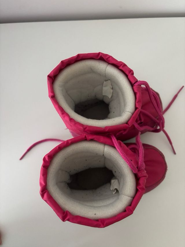 Botas Nieve Bebé Rosa - Talla 23-25