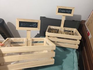2 Maceteros madera - Decoración