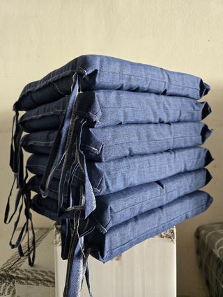Cuscini seduta blu 
