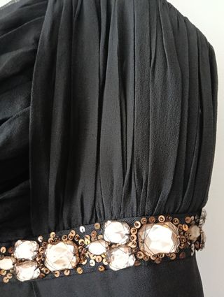 Vestido negro Adolfo Domínguez fiesta