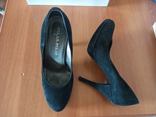 Scarpe donna tacco nero