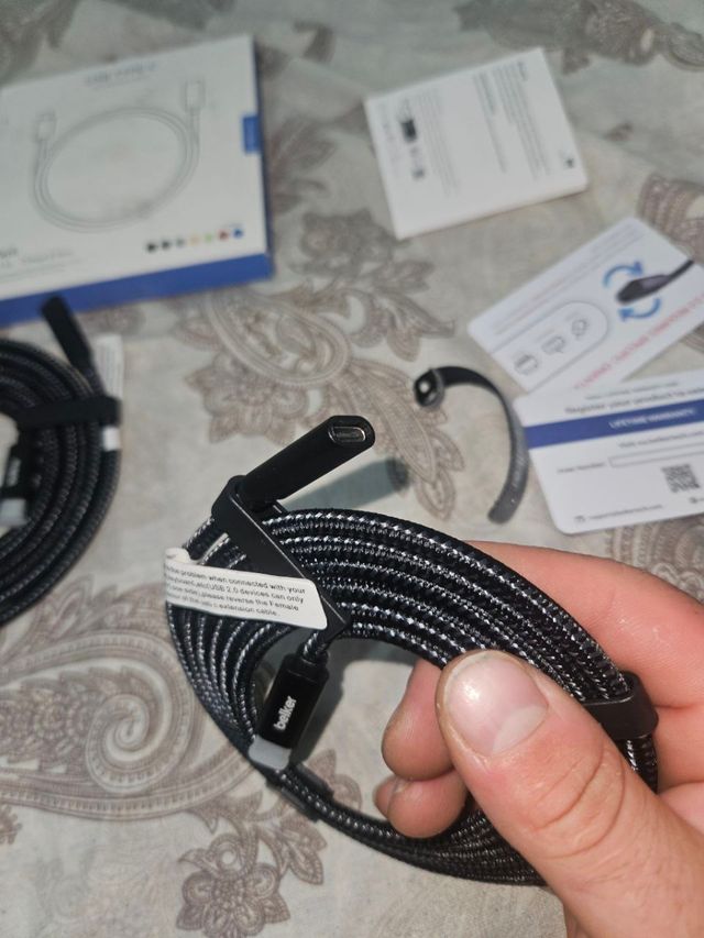 2 Cables USB-C 6/1.8m - Nuevos