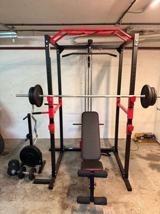 Rack gimnasio multifuncional