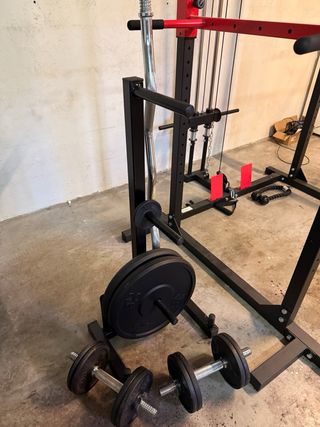 Rack gimnasio multifuncional